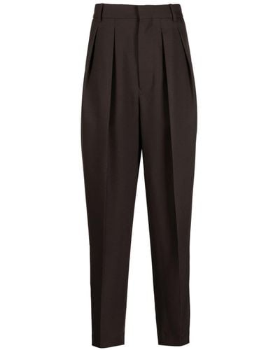 Random Identities Pantalones ajustados con pinzas - Negro