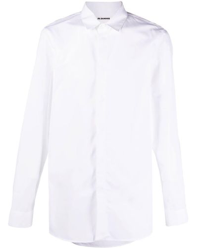 Jil Sander Long-sleeve Cotton Shirt - White