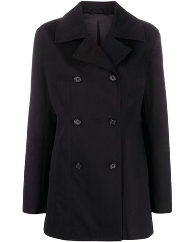 Totême Double-breasted Organic Cotton Jacket - Black