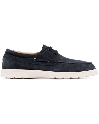 Tod's Suede Boat Shoes - Blue