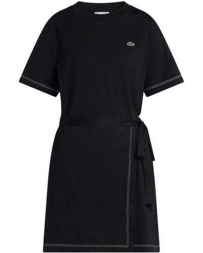Lacoste Oversized Jersey Dress - Black