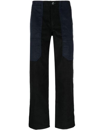 PS by Paul Smith Pantaloni dritti a coste - Blu