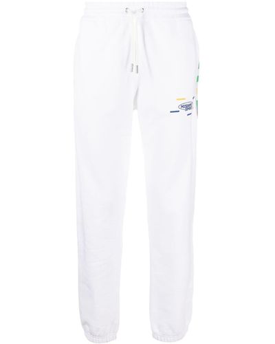 Missoni Pantalones de chándal con rayas - Blanco
