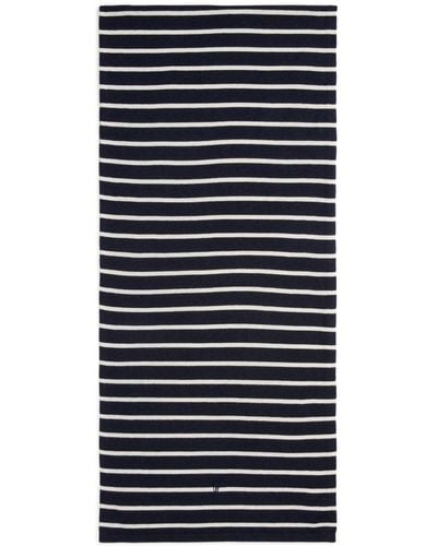 Polo Ralph Lauren Polo Pony-embroidery Striped Scarf - Blue