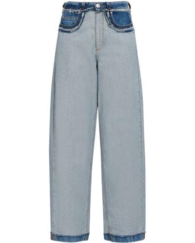Marni Halbhohe Wide-Leg-Jeans - Blau