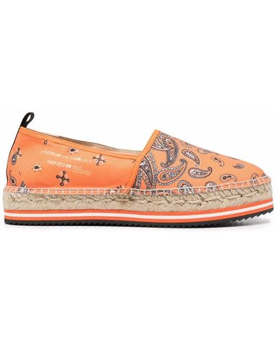 Orange Espadrille shoes and sandals for Women | Lyst