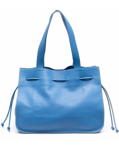 P.A.R.O.S.H. Farry Drawstring Tote Bag - Blue