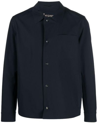 Herno Prussian Plain Shirt Jacket - Blue