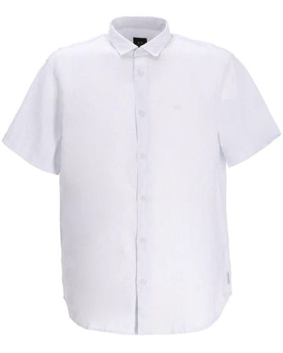 Armani Exchange Linen Shirt - White