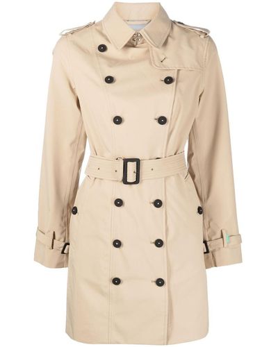 Save The Duck Belted Trench-coat - Natural