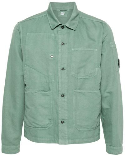 C.P. Company Lens-detail Long-sleeve Shirt - Green