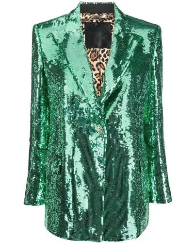 Philipp Plein Sequin-embellished Blazer - Green