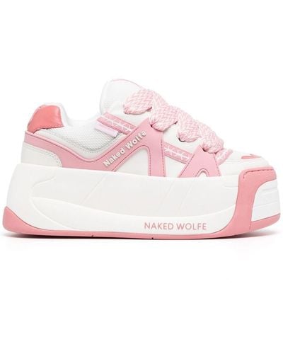 Naked Wolfe Slider Sneakers - Pink