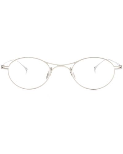 Giorgio Armani Brille mit ovalem Gestell - Weiß