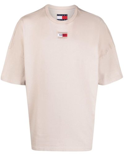 Tommy Hilfiger T-shirt Met Logopatch - Wit