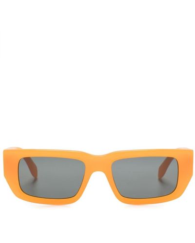 Palm Angels Sutter Rectangle-frame Sunglasses - Orange