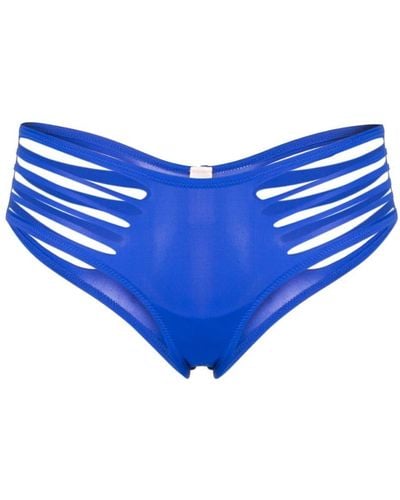 Agent Provocateur Slip bikini Dakotta con dettaglio cut-out - Blu
