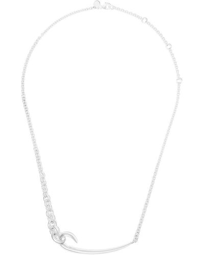 Shaun Leane Kurze 'Hook' Halskette - Weiß