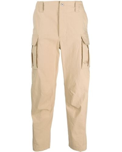 The North Face Embroidered-logo Cargo Pants - Natural