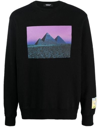 Undercover Pink Floyd Print Sweatshirt - Black