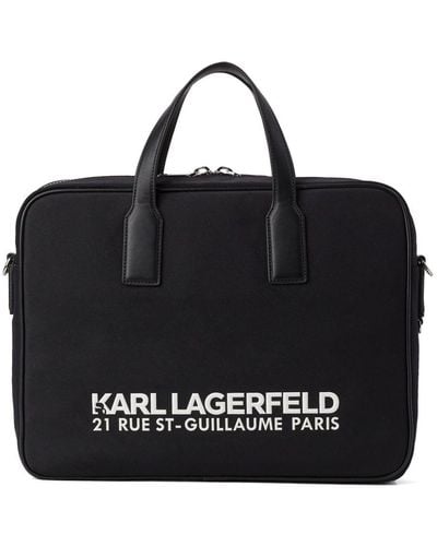 Karl Lagerfeld Maletín Rue St-Guillaume - Negro