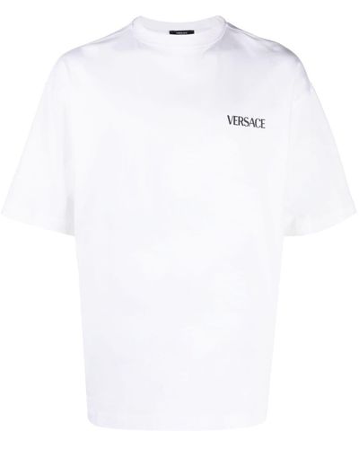 Versace T-shirt le colonne in cotone - Bianco