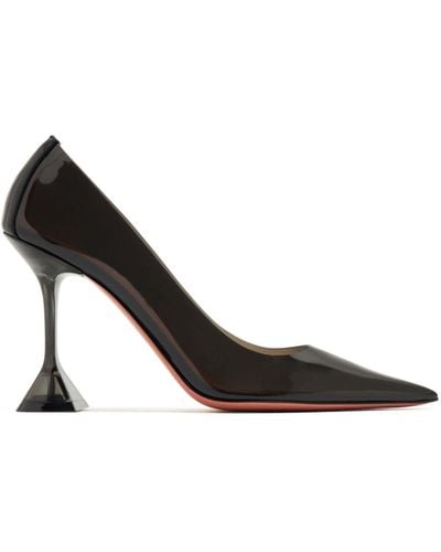 AMINA MUADDI Ami Glass 95mm Sculpted-heel Court Shoes - Black