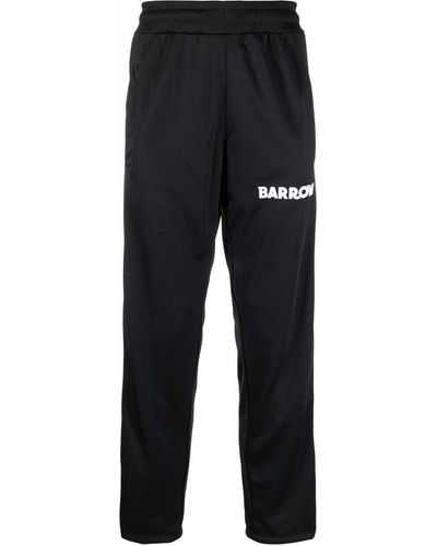 Barrow Rainbow-stripe Straight-leg Trousers - Black