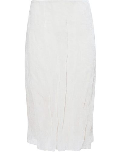 Altuzarra Bresson Crinkled Pencil Skirt - White