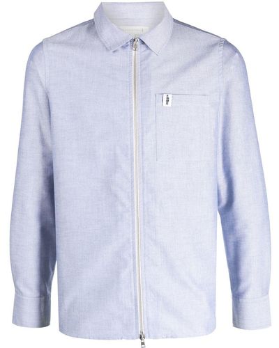 Mackintosh Camicia con zip - Blu