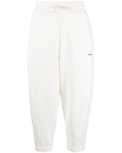 RLX Ralph Lauren Tapered-leg Cropped Track Trousers - White