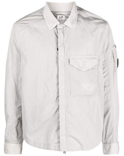 C.P. Company Lens-detail Lightweight Shirt Jacket - White
