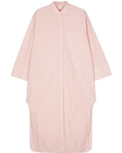 By Malene Birger Vestido camisero Perros - Rosa