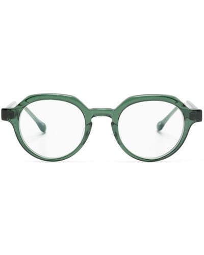 Matsuda Brille mit rundem Gestell - Grün