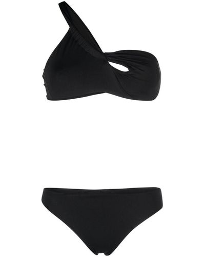 FEDERICA TOSI Bikini Costume à design asymétrique - Noir