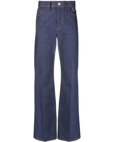 Fendi Tailored Bootcut Jeans - Blue