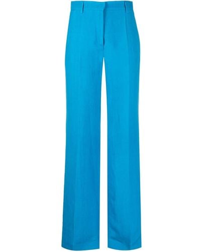 Alberta Ferretti Straight-leg Tailored Trousers - Blue