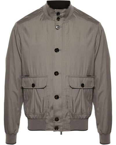 Moorer Carlos-Go zip-up jacket - Grau