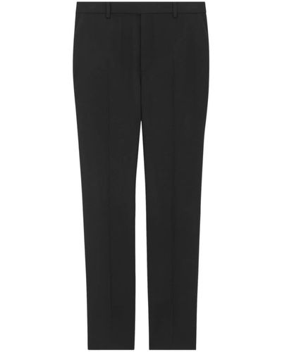Saint Laurent Pantalones de vestir rectos - Negro