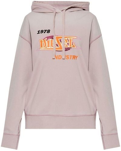 DIESEL F-Buxt-Hood-P2 hoodie - Pink