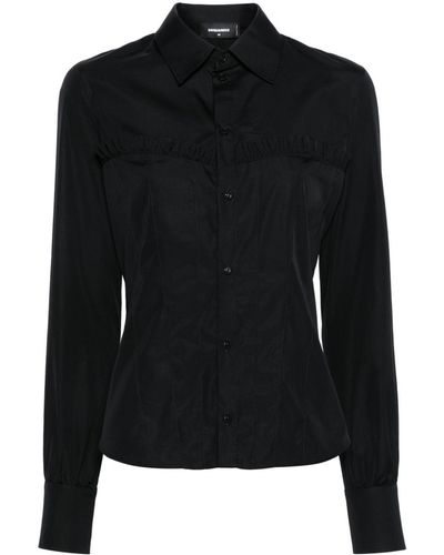 DSquared² Chemise Corset en coton - Noir