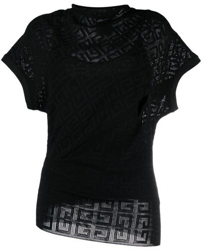Givenchy Camiseta 4G en jacquard - Negro