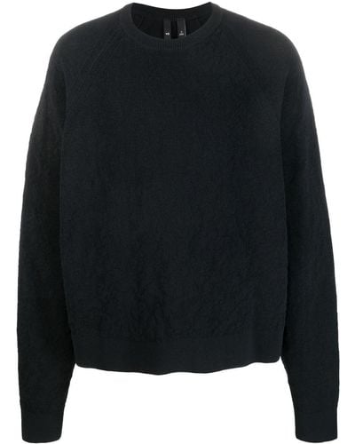 Y-3 Organic-cotton-blend Plain Sweatshirt - Black