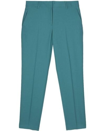 Paul Smith Tapered Wool Pants - Blue