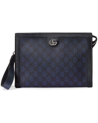 Gucci Ophidia Zip-up Pouch - Blue