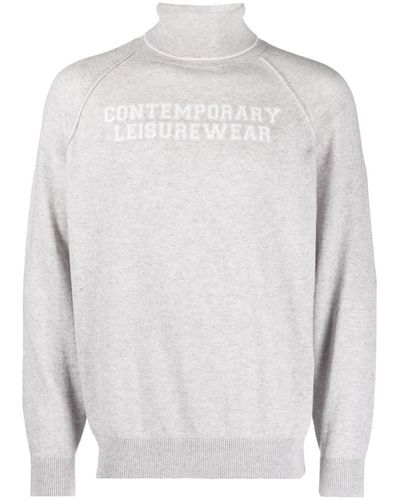 Eleventy Contemporary Leisurewear Cashmere Sweater - White