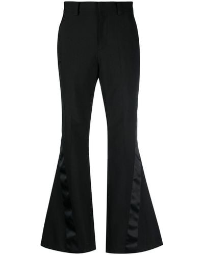 Sacai Side-stripe Flared Trousers - Black
