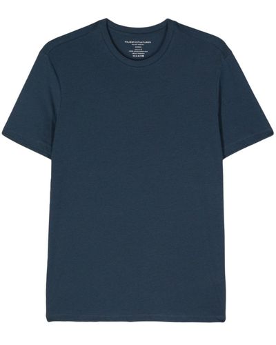 Majestic Filatures T-shirt en coton biologique - Bleu