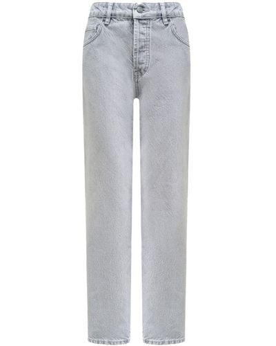 12 STOREEZ 324 Straight-leg Jeans - Gray