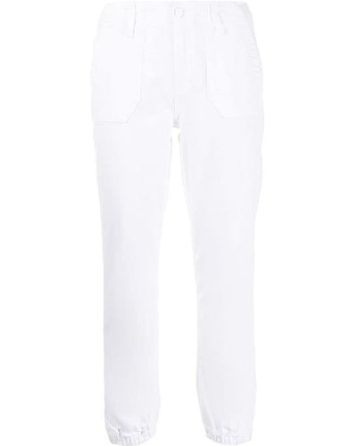 PAIGE Mayslie Denim Track Trousers - White